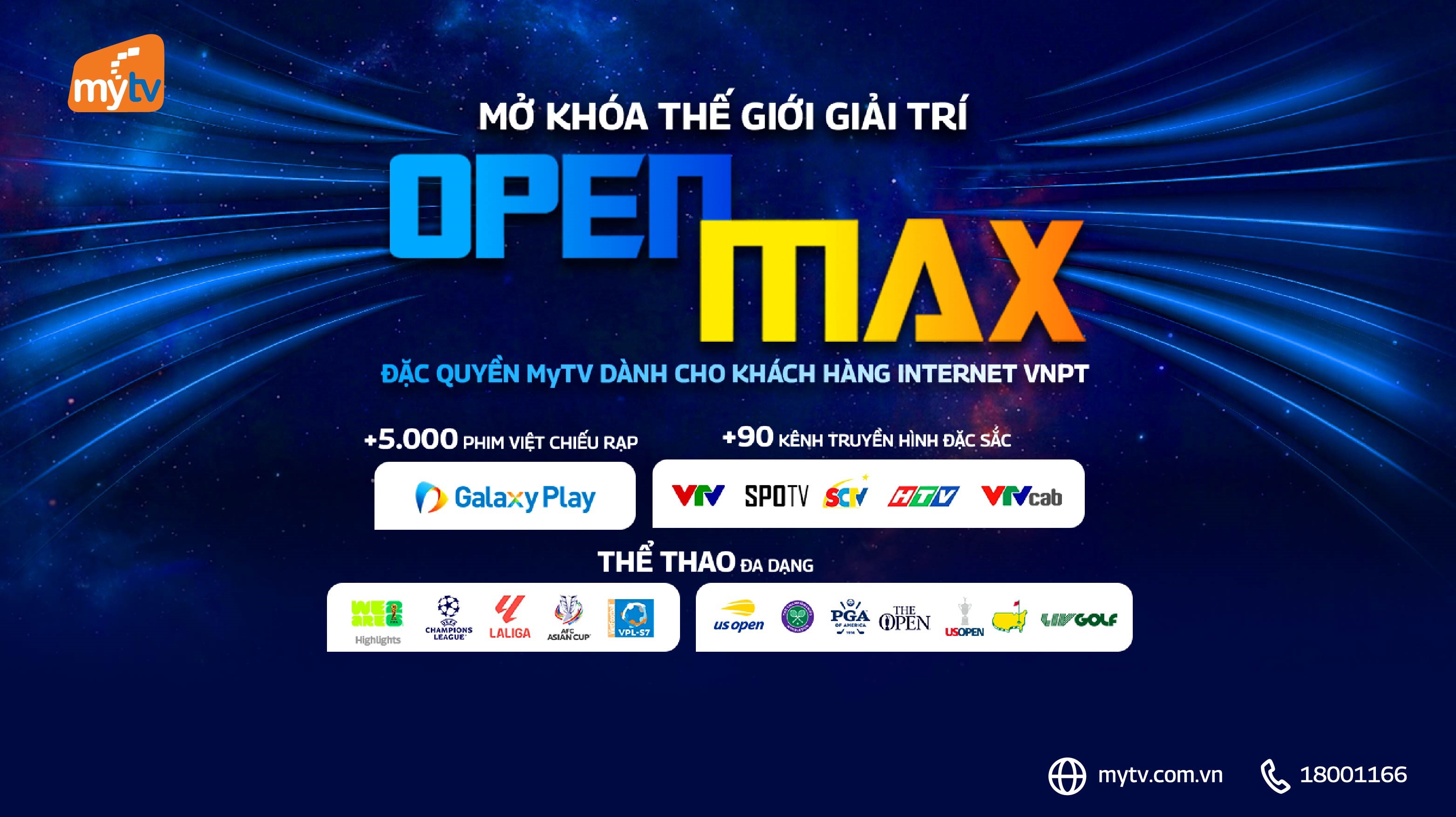 MyTV ra mắt OpenMAX, đặc quyền giải trí mới dành cho khách hàng Internet VNPT 