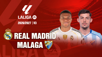 Real Madrid vs Malaga Vòng 3 Laliga 2026/27