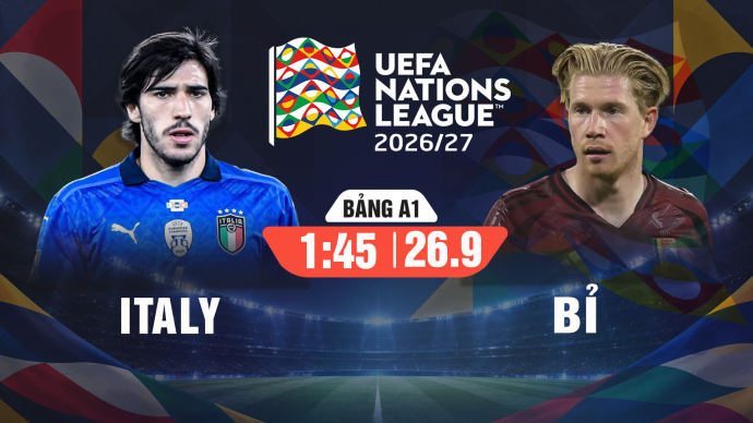 Italy vs Bỉ UEFA Nations League 2026/27