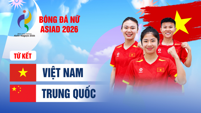 Việt Nam vs Trung Quốc Tứ kết Bóng đá nữ Asiad 2026