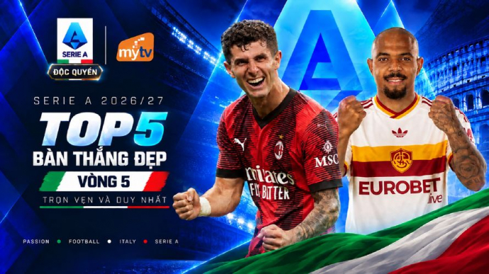Top 5 Bàn Thắng Đẹp Vòng 5 Serie A 2026/27