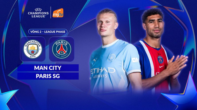Man City vs Paris SG League Phase Vòng 2 UEFA Champions League 2026/27