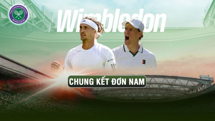 Sinner vs Zverev Chung Kết Đơn Nam Wimbledon 2026