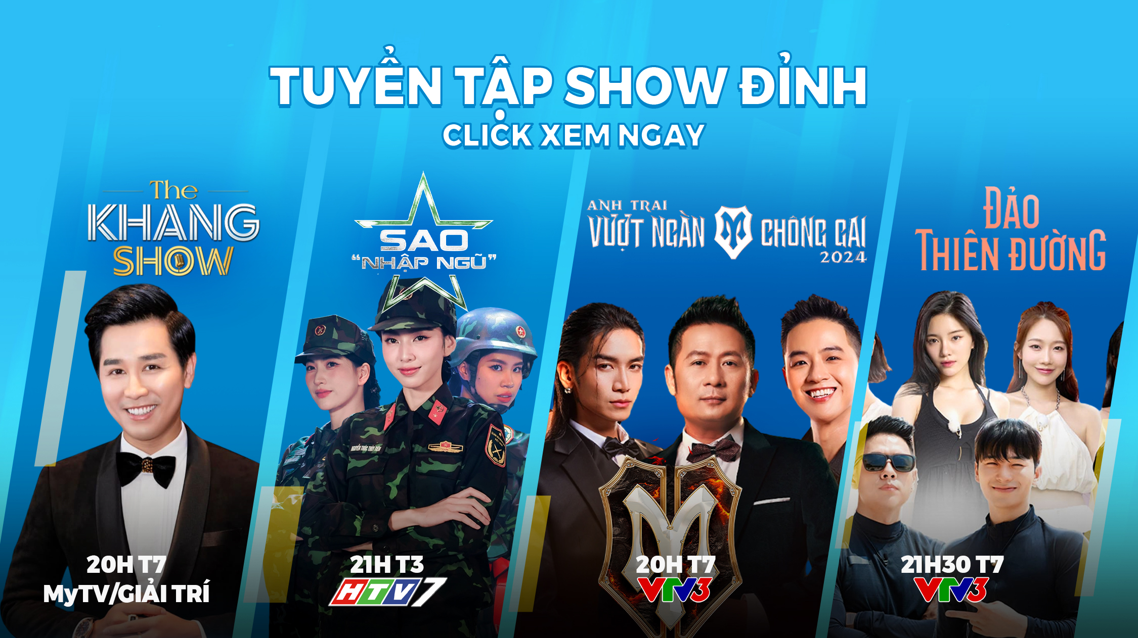 Anh Trai Vượt Ngàn Chông Gai cùng những Show giải trí Việt hay nhất đang có
